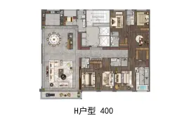 嘉宏·一江风华6室3厅1厨6卫建面400.0㎡