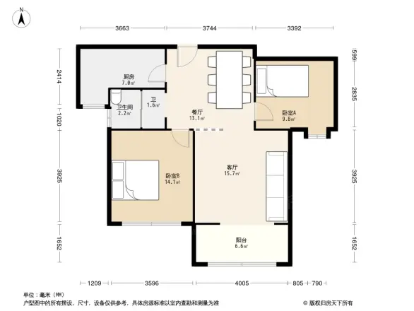 东湖帝景户型图