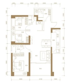 独树阳光里4室2厅1厨2卫建面121.00㎡