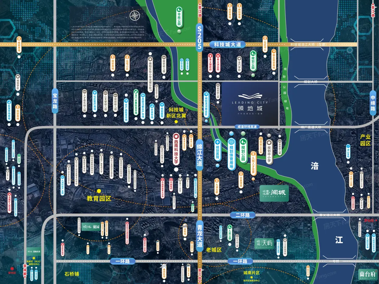 领地城交通图