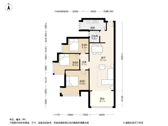 兴瑞·天鹅湖户型图