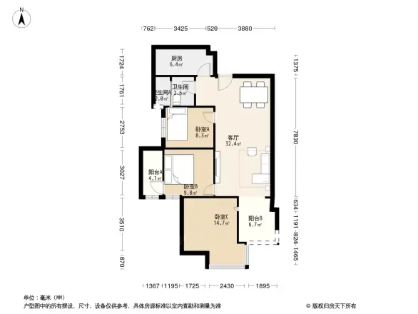 兴瑞·天鹅湖户型图