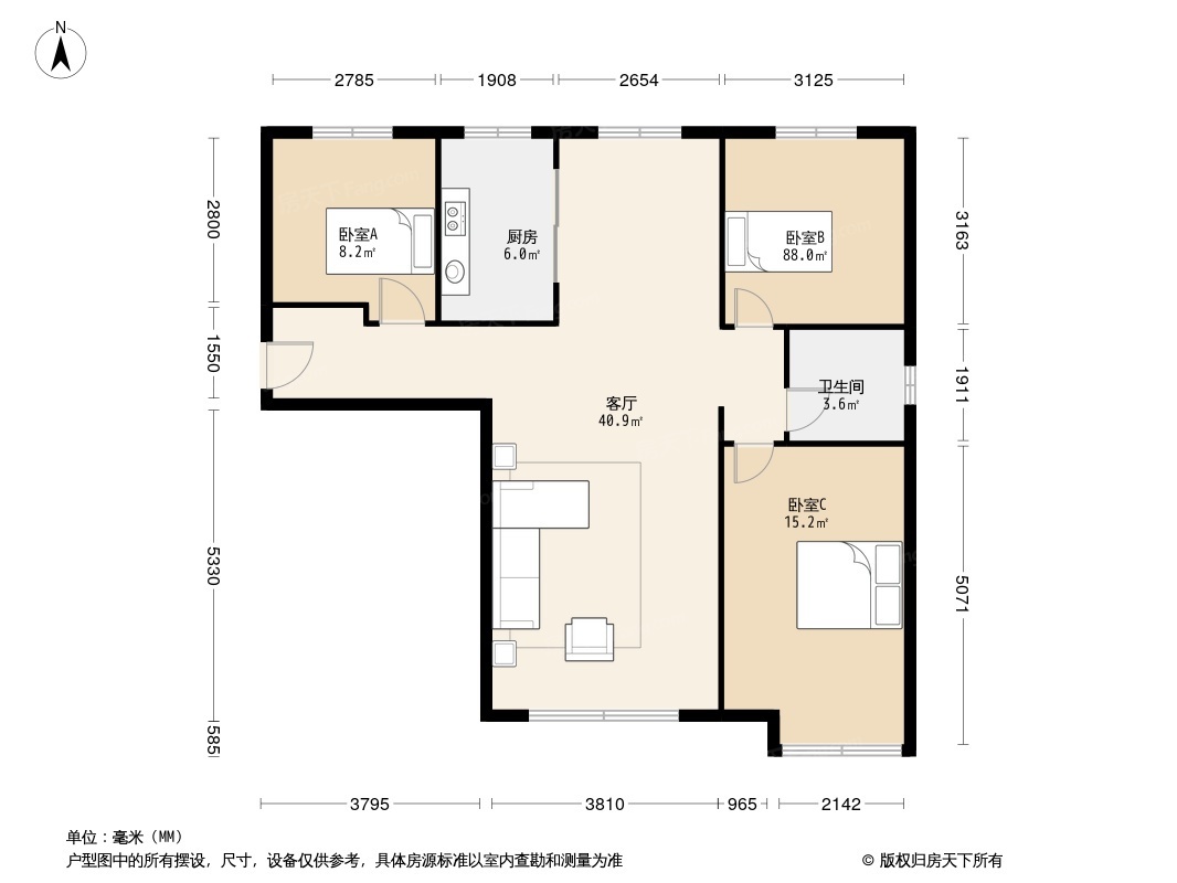 户型图1/2