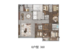 嘉宏·一江风华5室3厅1厨5卫建面360.0㎡