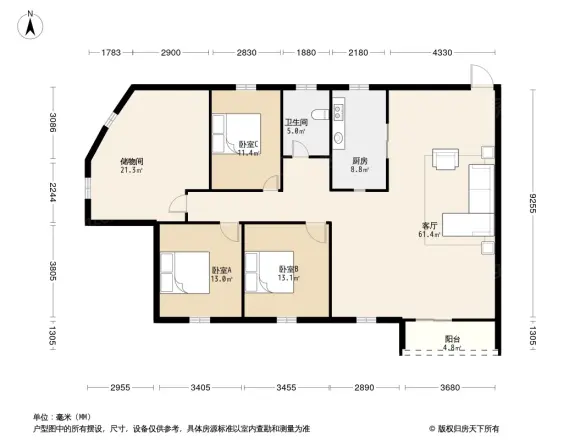 明达楼户型图