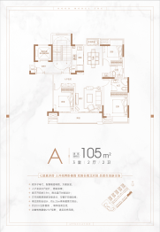 力高水投·御江府3室2厅1厨2卫建面105.00㎡