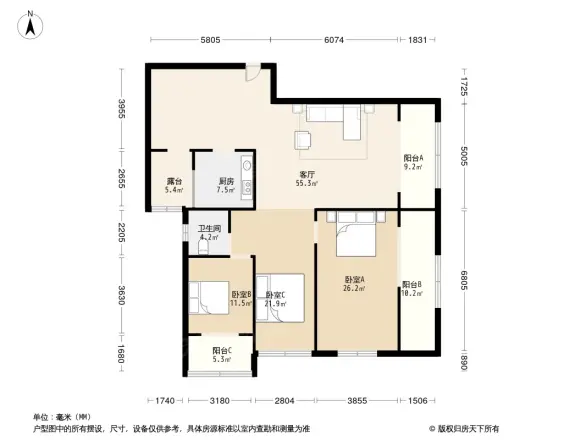 云峰公馆户型图