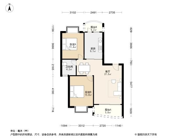 北艺·橄榄苑商住楼户型图