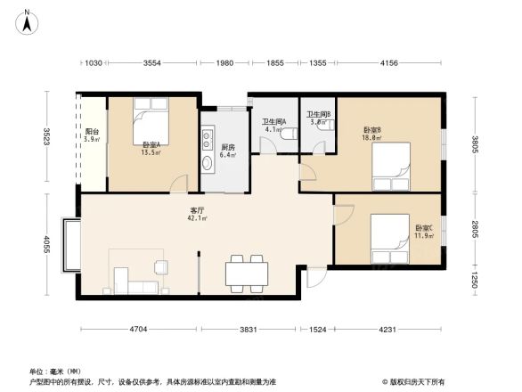 海天花园户型图