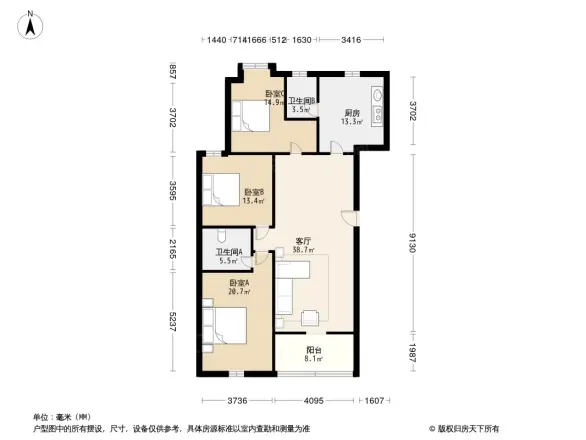 锦绣花园户型图