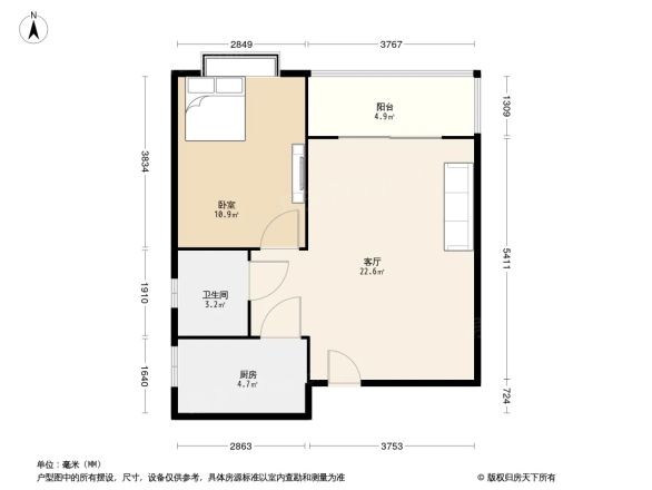 明苑花园商住楼户型图
