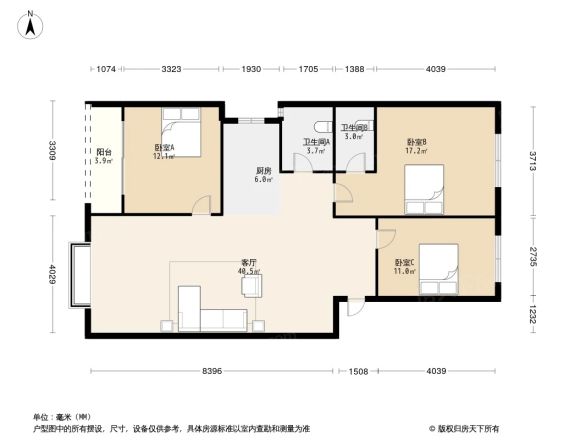 海天花园户型图