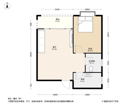明苑花园商住楼户型图