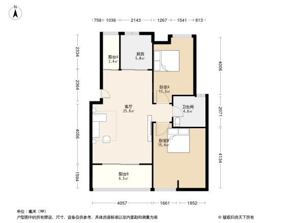 华杰·赫尔馨居户型图