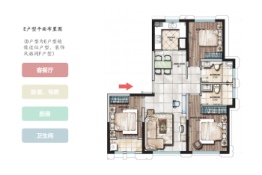 平江学府3室2厅1厨2卫建面130.30㎡