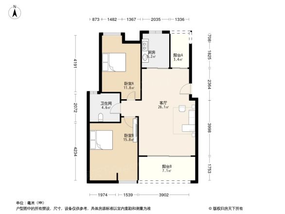 华杰·赫尔馨居户型图