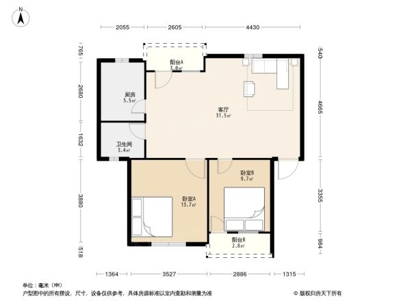 银苑小区户型图