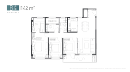 龍宸壹號4室2厅1厨2卫建面142.00㎡