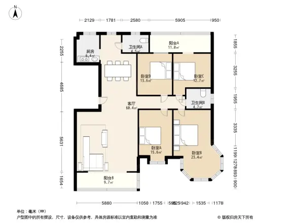 锦绣花园户型图