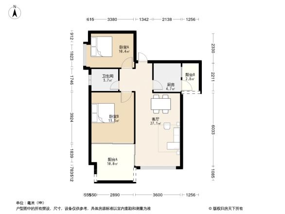蓝色乐章户型图