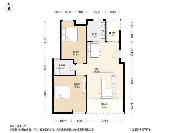 华杰·赫尔馨居户型图
