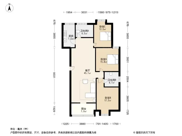 锦绣花园户型图
