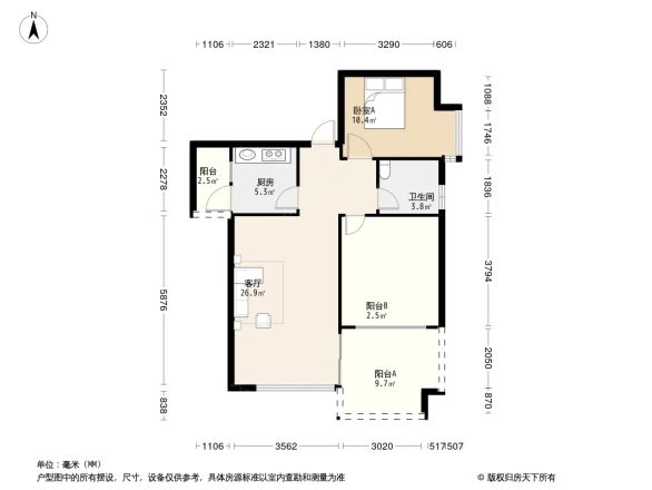 蓝色乐章户型图