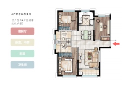 平江学府3室2厅1厨2卫建面128.70㎡