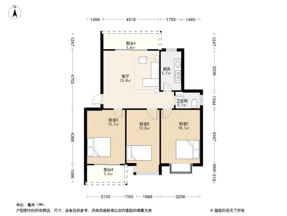 海港丽景户型图