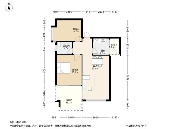 蓝色乐章户型图