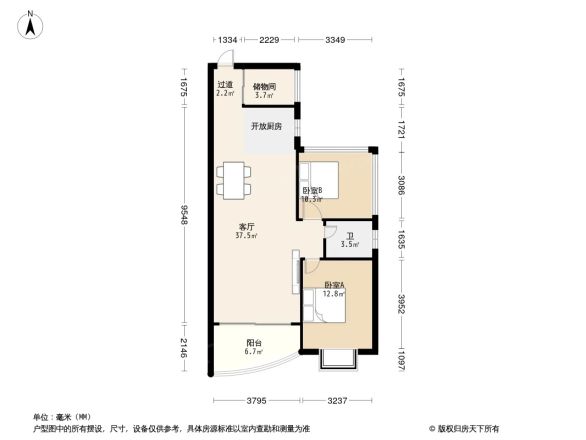 银滩融鑫苑户型图