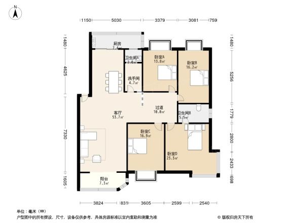 天和花园户型图