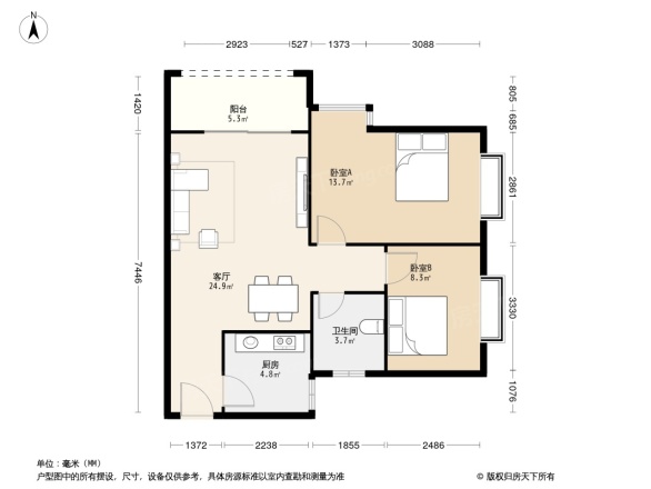 幸福两岸户型图