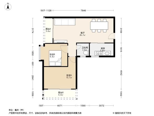 通海景苑户型图
