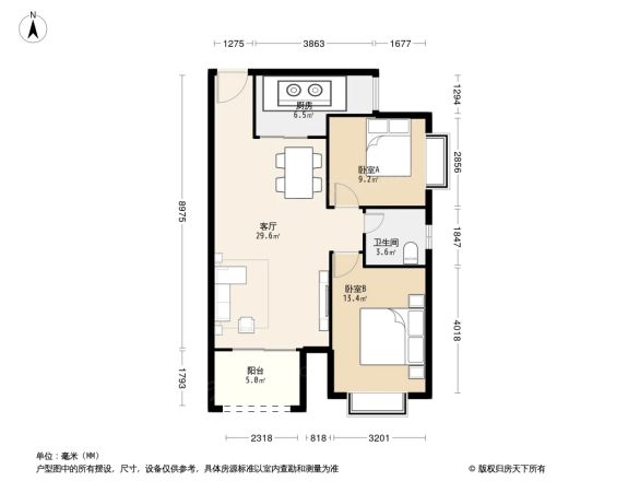 中南·锦绣花园户型图