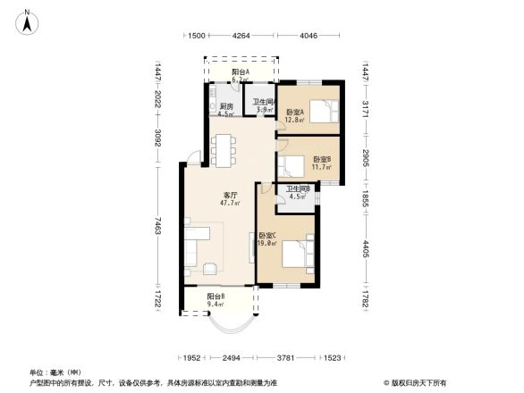 天和花园户型图