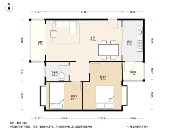 天赐花园户型图