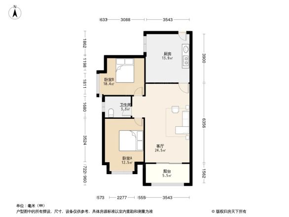 汇景公寓户型图