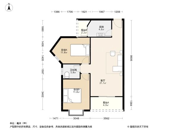 汇景公寓户型图