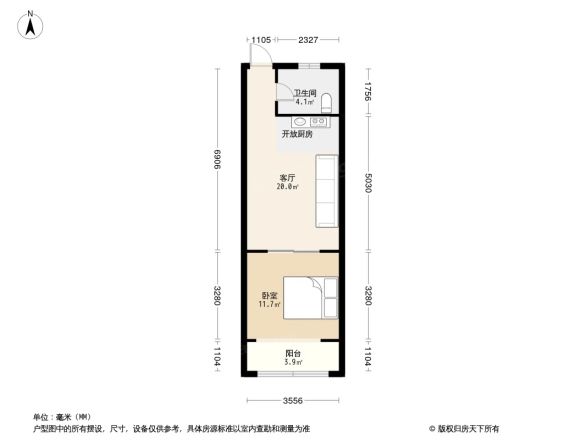 启东商务公寓户型图