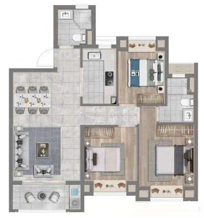 大名城·映玥户型图