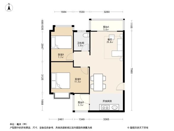 天赐花园户型图