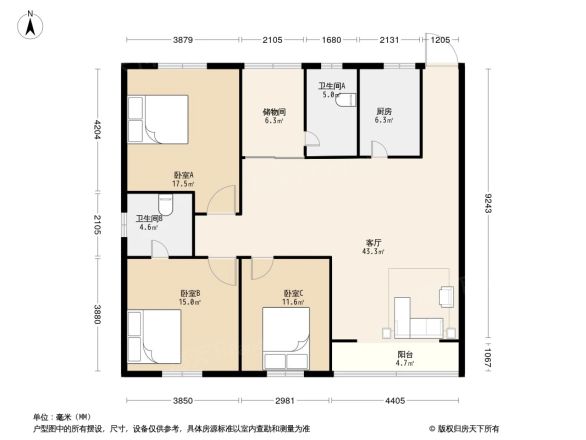 新怡花园户型图