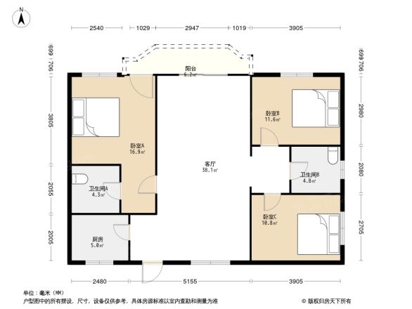 海蓝花园户型图