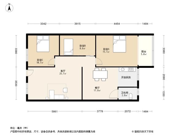 百大花园户型图
