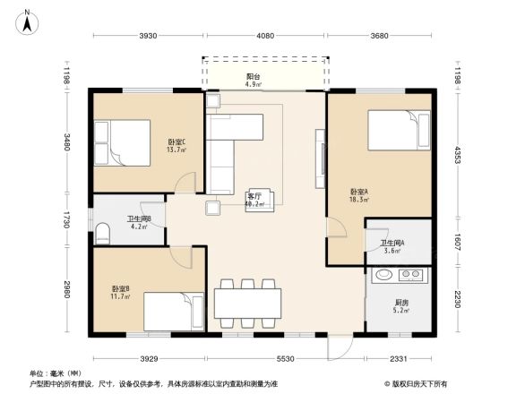 海蓝花园户型图