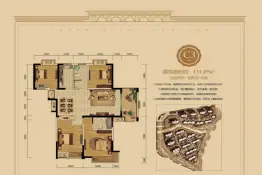 远大中央公园4室2厅1厨2卫建面1.0㎡