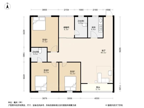 新怡花园户型图