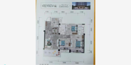 荣茂学府2期3室2厅1厨2卫建面104.07㎡