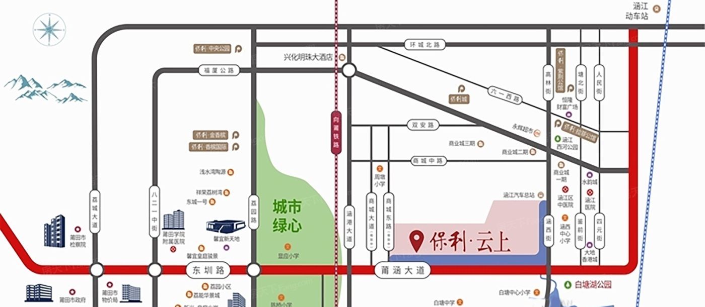 保利云上交通图